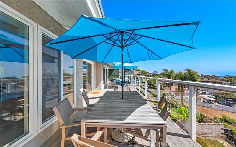 Large deck off main living room