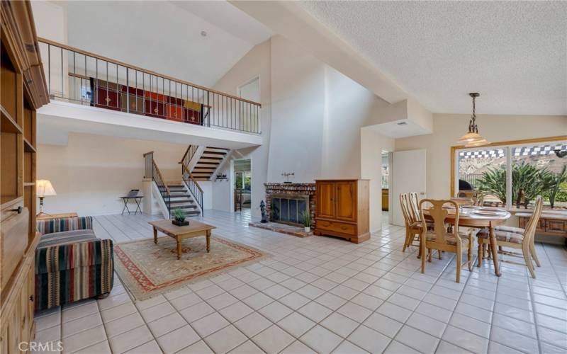 Dining room off of living room.