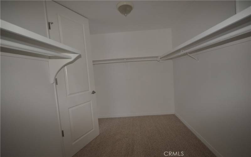 Large walk in closet in Master