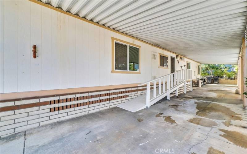 Carport with ramp