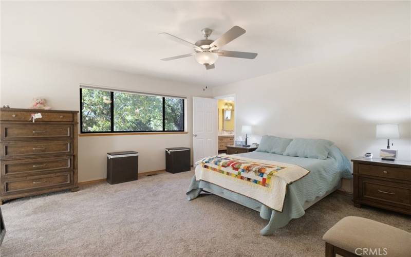 Spacious main bedroom-plenty of space for sitting area or your workout equpment