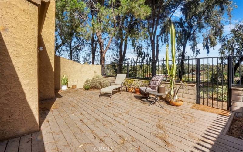 Private back patio with space to grill, entertain or enjoy the​​‌​​​​‌​​‌‌​​‌​​​‌‌​​​‌​​‌‌​​‌‌​​‌‌​​​​ sunshine.