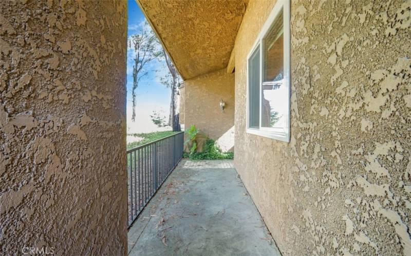 Walkway to the front entrance.