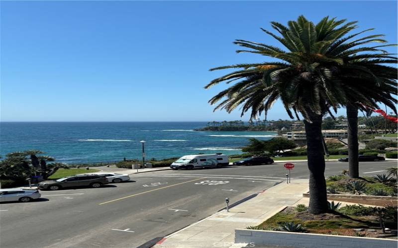 View looking to your right from the balcony.