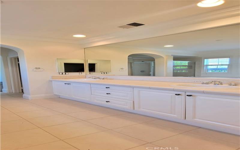 Master Bathroom Dual Sinks