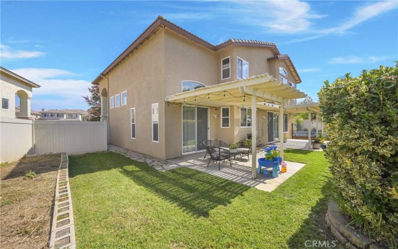 plenty of grass space and garden area