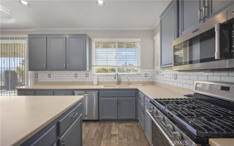 Kitchen with plenty of cabinets and island