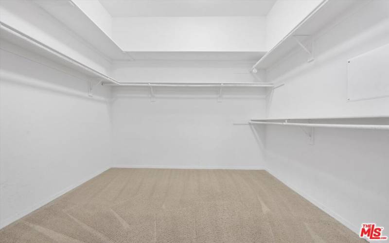 over sized walk in master closet