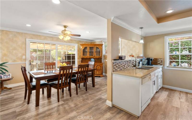 Another look at the kitchen and dining room!