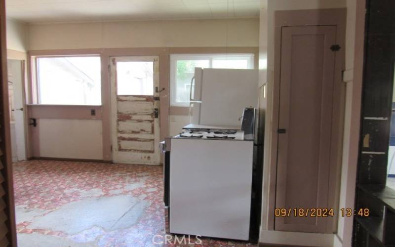 west side of kitchen