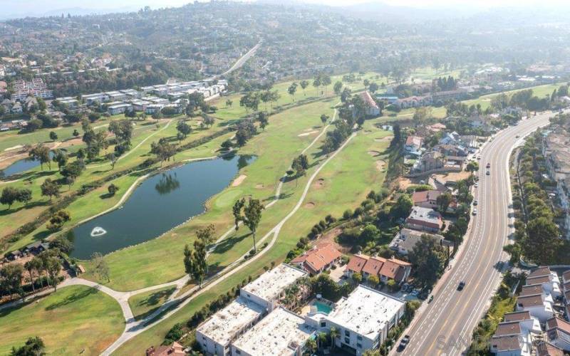 Golf course views of the prestigious La Costa golf course.