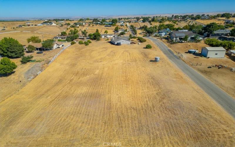 Aerial facing north acreage