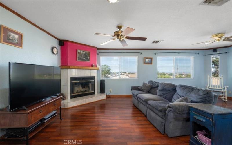 Living Room facing fireplace