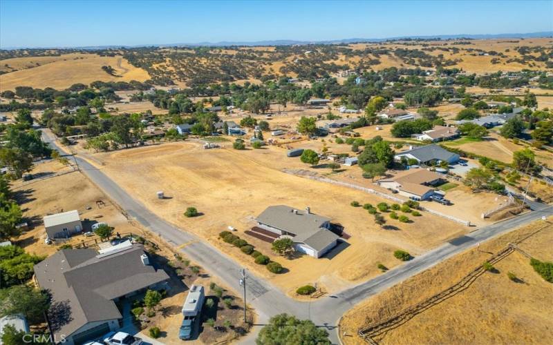 Aerial neighborhood view