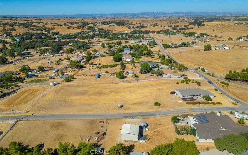 Aerial facing west