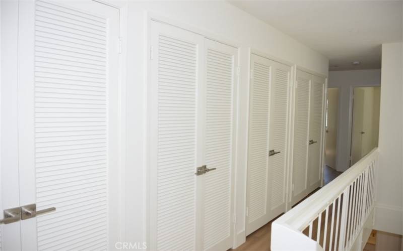 Lots of closets upstairs