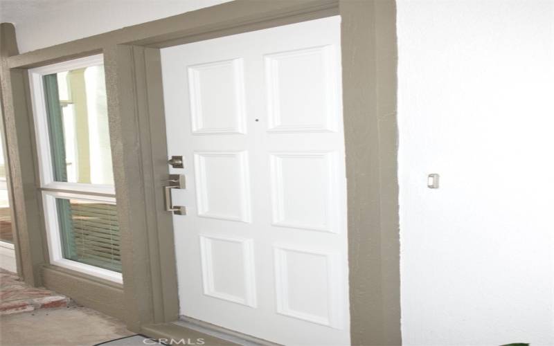 Front door - wide with low threshold