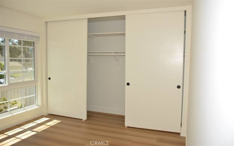 Large closets in each  bedroom