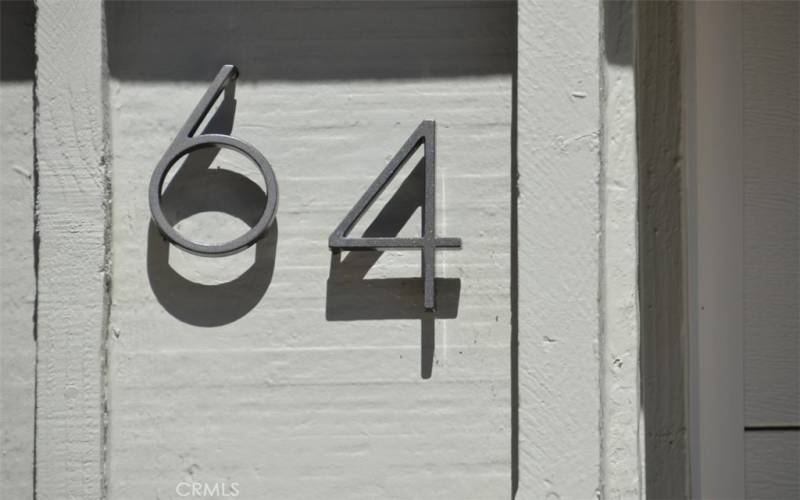 Street number - easy to find