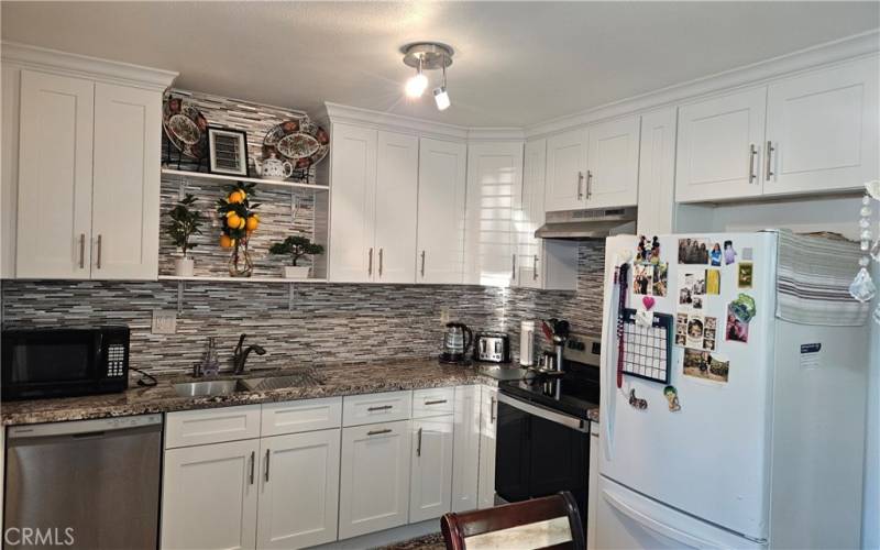 Remodeled kitchen.