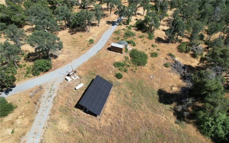 Solar Panels and Well Pump House