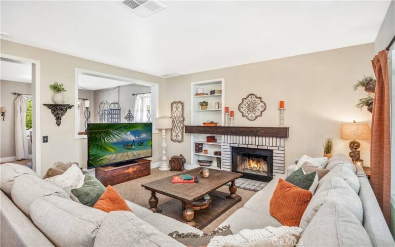 Living Room open to kitchen