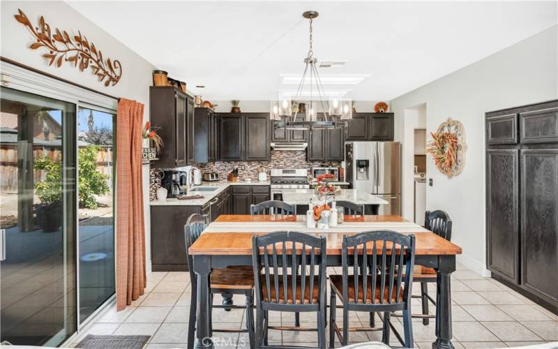 Kitchen with large pantry