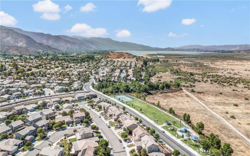 Aerial shots of the hills surrounding