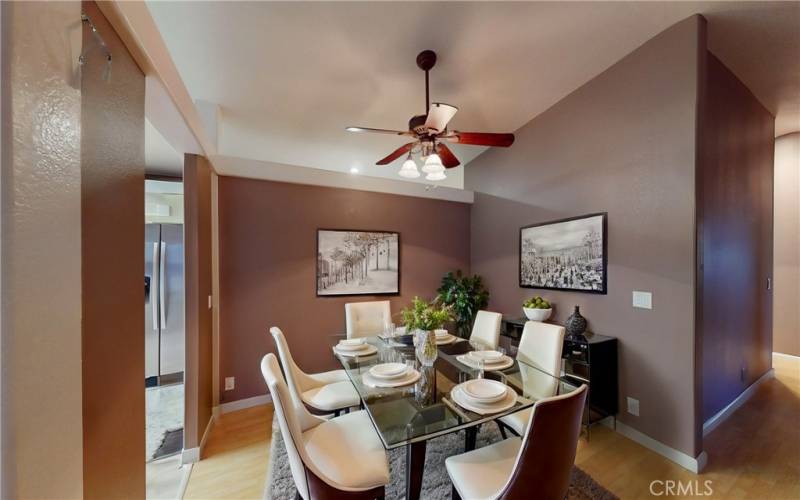 Virtually Staged Dining Room