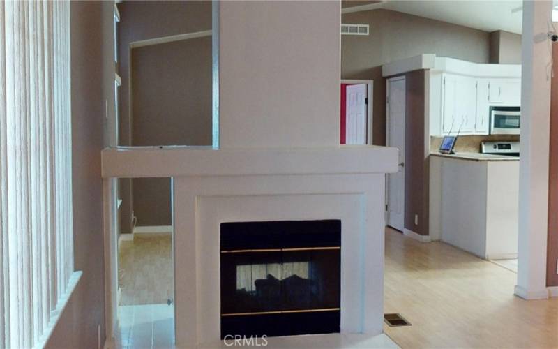 Gas 2 sided Room Diving Fireplace  WOW