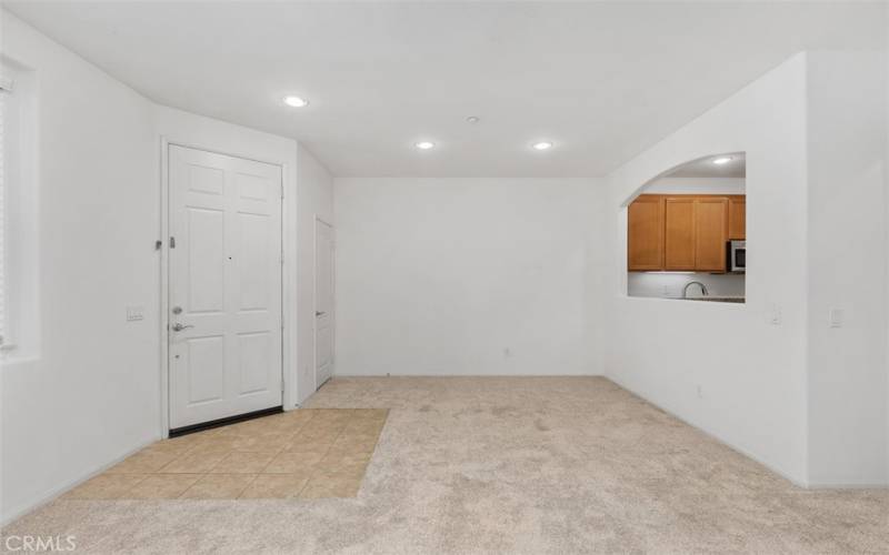 Family room and dining area