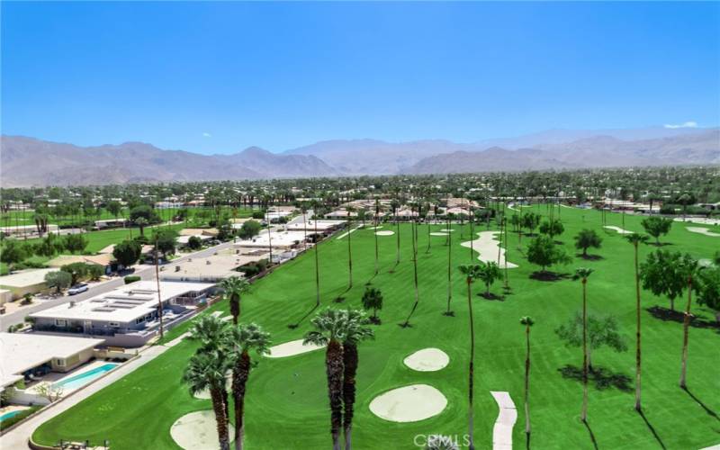 Aerial View looking South on 7th Fairway of Shadow Mountain Golf Course