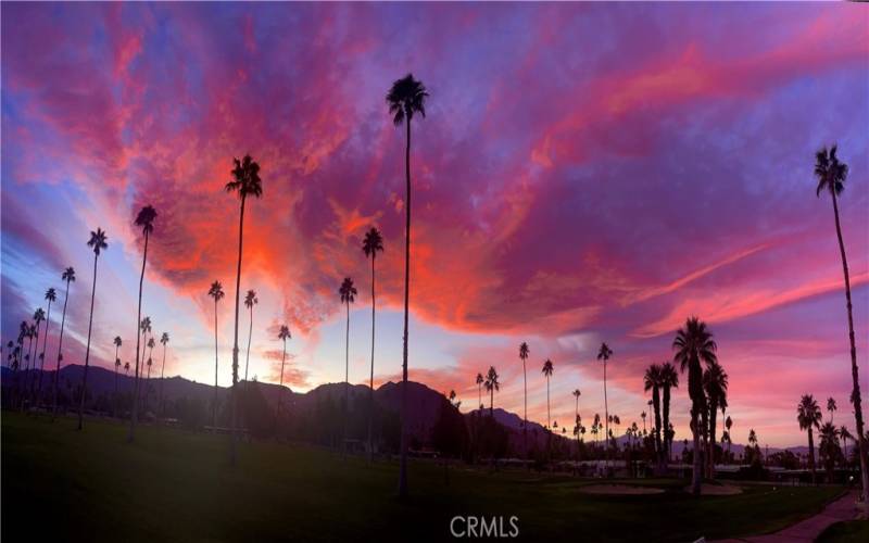 Sunset View from rear of property