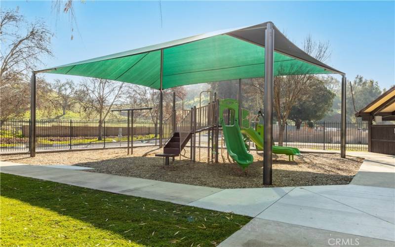 Another new playground with sun protection next to our second community pool near tennis courts.