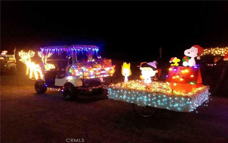 Christmas golf cart parade is huge here in Heritage Ranch. Such a wonderful place to live for all ages all you need is a golf cart, side by side, ranger other other means to dress up.