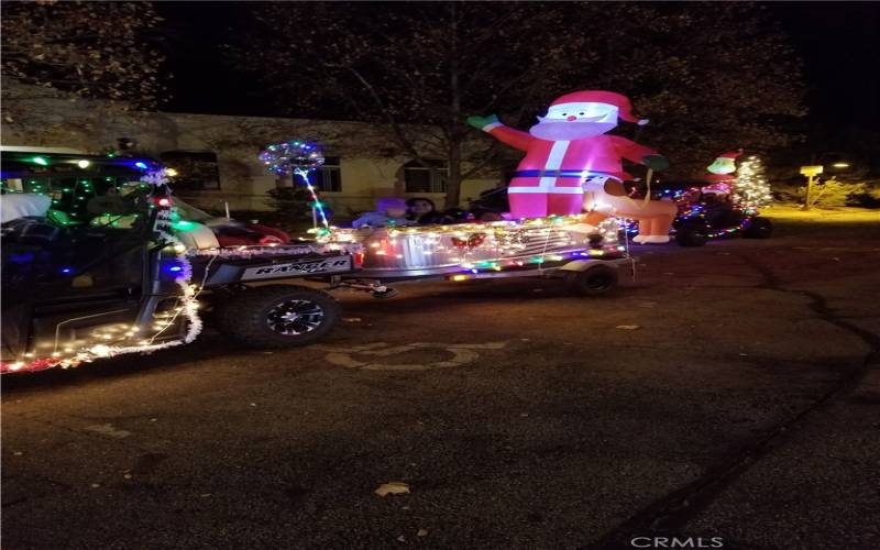 Everyone enjoys this time of the year with the parades several nights a week making sure all get to see Santa...