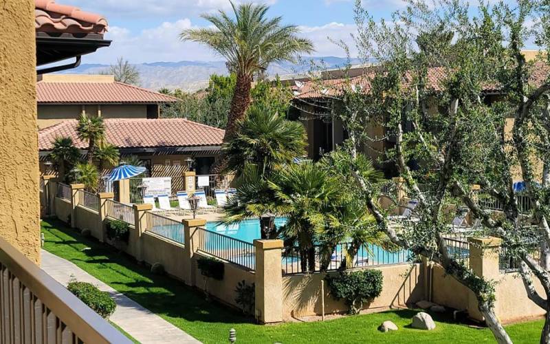 Pool View from Balcony