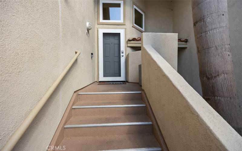 Entry with ring door bell and newly installed security screen door