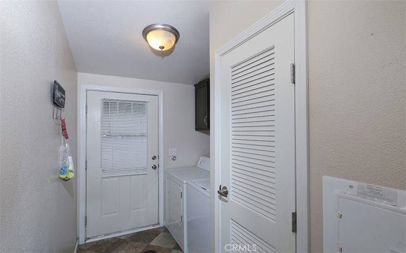 Laundry room with room for full size washer and dryer