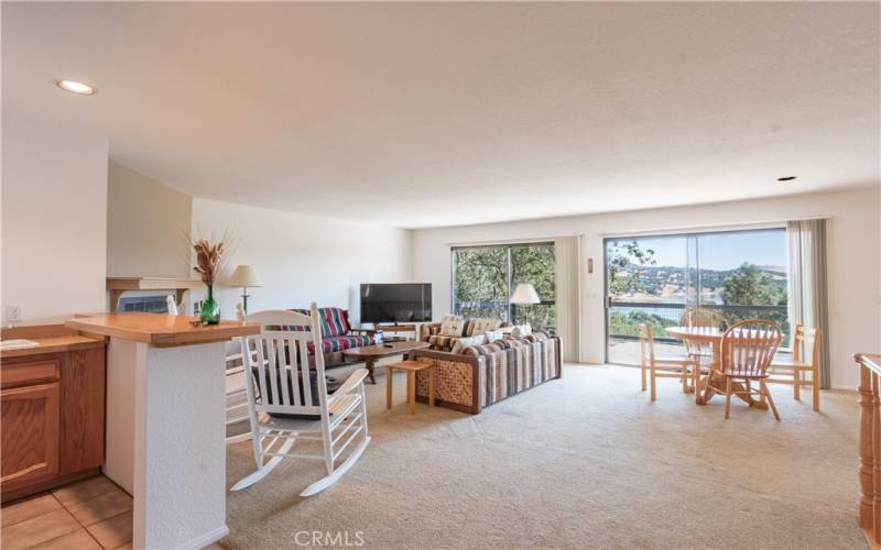 Living room/wet bar