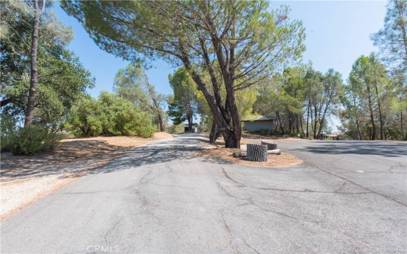 Drive to house past garage