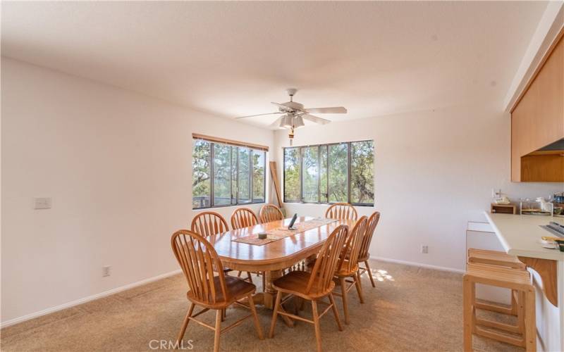 Dining area off kitchen