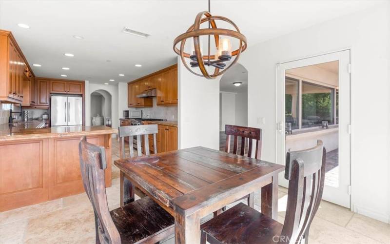 Easy access from the kitchen / dining area to the massive entertainers backyard.