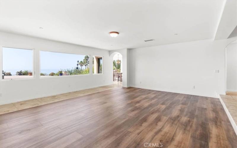 Expansive family room with views.