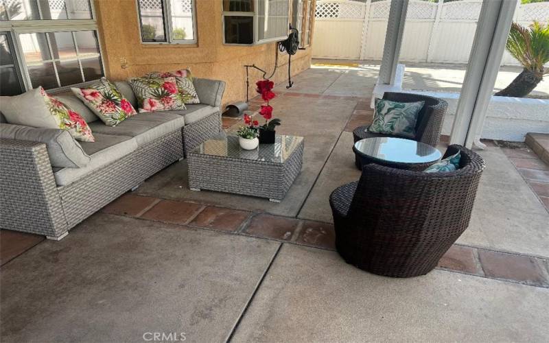 Outdoor patio area