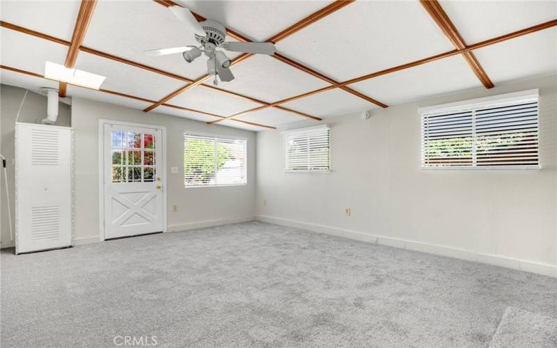 Enclosed patio room off dining room