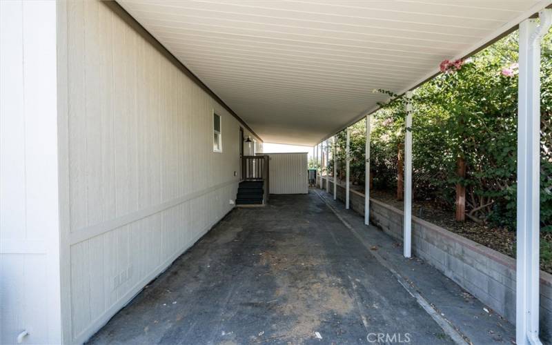 NEW COVERED CARPORT FOR 2 VEHICLES