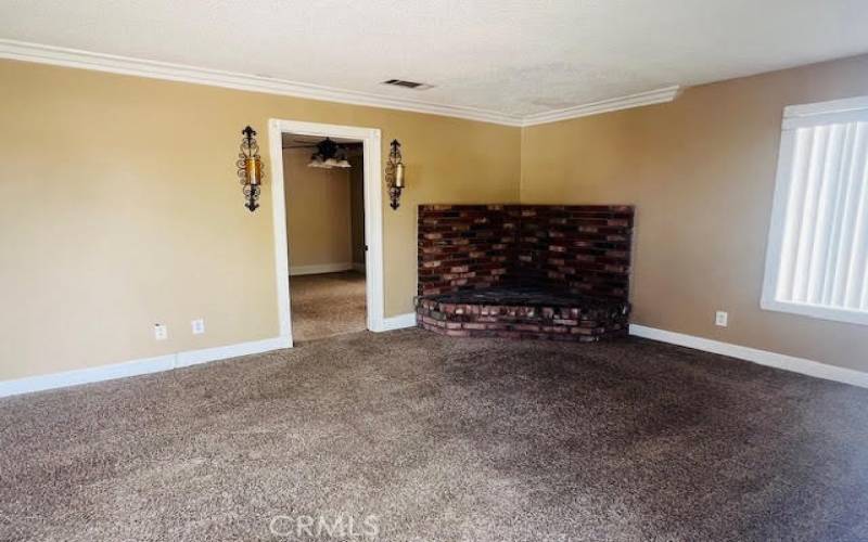 Living room upon entering the home.