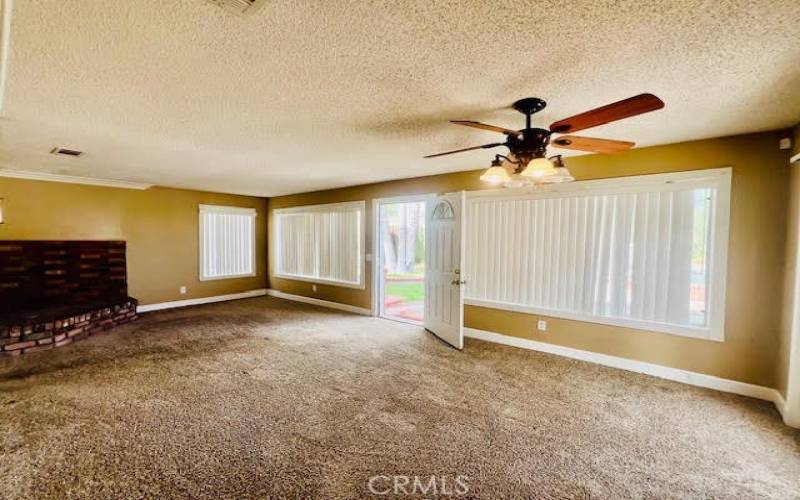 Living room shot from dining area.