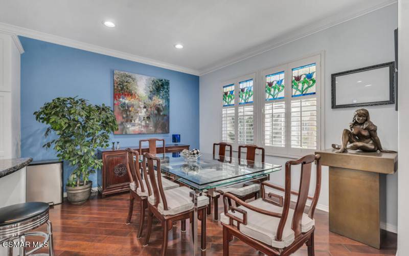 Formal dining area